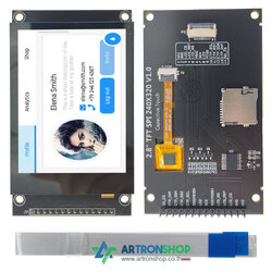 จอ TFT LCD ขนาด 2.8 นิ้ว ทัช Capacitive ILI9341V 4-Wire SPI
