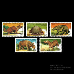 แสตมป์กัมพูชา ชุด PREHISTORIC ANIMALS สัตว์ยุคก่อนประวัติศาสตร์ ปี 1994 - CAMBODIA