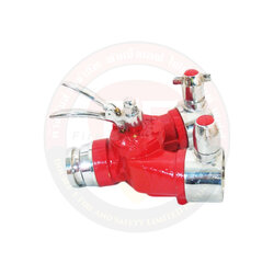 ข้อแยกสามทางมีวาล์วเปิด-ปิด ขนาด 2.5 x 2.5 x 2.5 นิ้ว วัสดุทองเหลืองชุปโครเมี่ยม