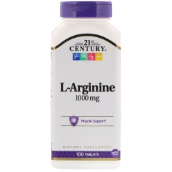 21st Century L-arginine 1000 mg 100 Tablets