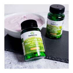 Swanson Probiotics 16 Strain Probiotic with FOS 60 Veg Caps