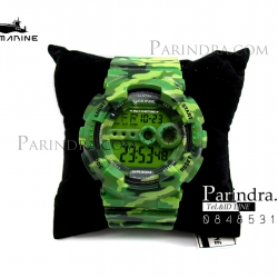 นาฬิกา US submarine รุ่น TP1340M (Military) สีลายพรางทหารสีเขียว หน้าปัดพื้นเขียว