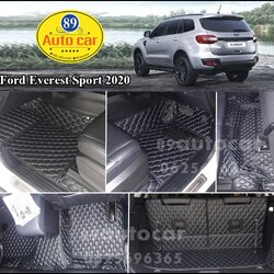 พรมปูพื้นรถยนต์ ปูพื้นรถ Ford Everest 2015-2022 เข้ารูป เต็มคัน