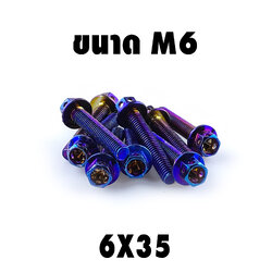 น็อตแต่งไทเท 6*35 M6