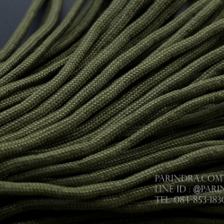 เชือกพาราคอร์ด PARACORD 550 สีเขียวทหาร ใช้ได้งานได้เอนกประสงค์