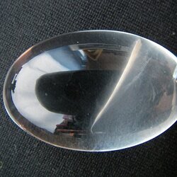 QU0023 แก้วขนไหมช่อแก้ว น้ำใส ช่อใหมเงิน ขนเหล็ก แร่เข็มพุ่งสูงนำสู่อนาคตให้สูงส่ง ขนาดเม็ดแก้ว 20.58x31.75x13.54 mm. นน. 61.24 ct.