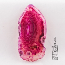 หินอาเกต AGATE ลวดลายสีชมพูขาว AGT009