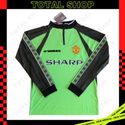 Manchester United 1998/1999 Goalkeepers Vintage Jersey เสื้อแมนยูย้อนยุคแขนยาว Schmeichel Goalkeeper
