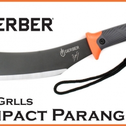 มีดเดินป่า 15 นิ้ว GERBER BEAR GRYLLS COMPACT PARANG, NYLON SHEATH (ของแท้)