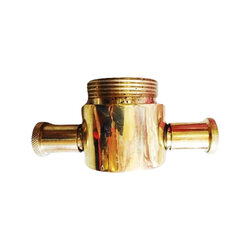 ข้อต่อข้างสองหู สวมเร็ว/เกลียวนอก วัสดุทองเหลือง