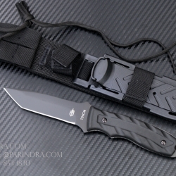 มีดใบตาย Gerber 154CM ปลาย Tanto (OEM) สีดำ ขนาด 9.5 นิ้ว