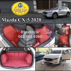 ขายพรมรถยนต์ Mazda CX-5 2019-2022 สีแดงไวน์ เต็มคัน รวมซุ้มล้อ