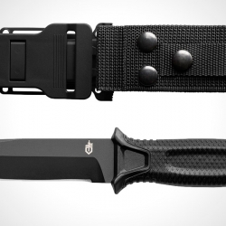 มีดใบตาย Gerber Strong Arm OEM ใบเรียบ สีดำ ขนาด 10 นิ้ว หล่อสุดๆ A++