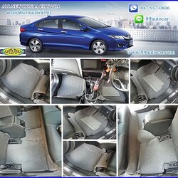 ขายพรมปูพื้นรถเข้ารูป honda city 2014 ไวนิลสีเทา