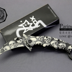 มีดคารัมบิต ลายกะโหลก FOX (OEM)