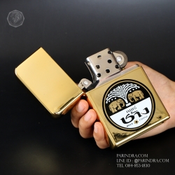 ไฟแช็คน้ำมันยักษ์ ลาย เบียร์ช้าง สีทองเงา