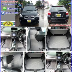 พรมไวนิลปูพื้นรถยนต์เข้ารูป Subaru XV ไวนิลสีเทาขอบเทา