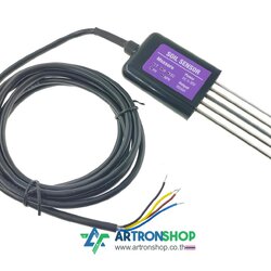 เซ็นเซอร์วัดความชื้น อุณหภูมิ EC PH NPK ในดิน 7 in 1 Modbus RS485 TH-EC-PH-NPK Soil Sensor