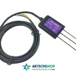 เซ็นเซอร์วัดความชื้น อุณหภูมิ EC NPK ในดิน 6 in 1 Modbus RS485 TH-EC-NPK Soil Sensor