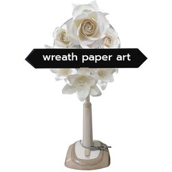 พวงหรีดพัดลมฮาตาริ - ดอกไม้กระดาษขาว | พัดลม ขนาด16,18 นิ้ว | ส่งฟรีเฉพาะพื้นที่กรุงเทพฯ-ปริมณฑล