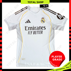 Real Madrid 2025/26 Home Player Grade Jersey เสื้อมาดริด เหย้า เกรดนักเตะ ฤดูกาลใหม่