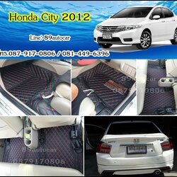 พรมรถยนต์ ปูพื้นรถยนต์ Honda City 2009-2013 เข้ารูป