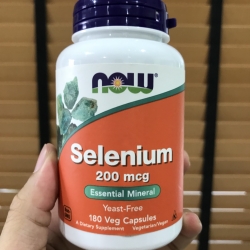 Now Foods, Selenium, Yeast Free, 200 mcg, 180 Vcaps