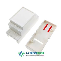 กล่องใส่บอร์ดอิเล็กทรอนิกส์ ติดรางปีกนก ขนาด 88 x 37 มิลลิเมตร