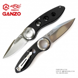 มีดพับ Ganzo กานโซ่ รุ่น G708 ด้ามสีดำสนิท ของแท้ 100%