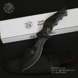มีดเดินป่าใบตาย Smith & Wesson ExtrerneOps ใบดำ (OEM)