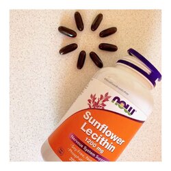 Now Foods, Sunflower Lecithin, 1200 mg 200 Softgels