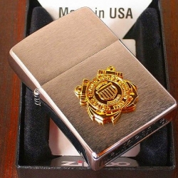 ไฟแช็ค Zippo แท้ กองทัพปกป้องชายฝั่ง " Zippo 280CG, United States Coast Guard Emblem " แท้นำเข้า 100%