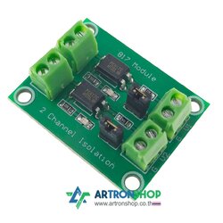 โมดูลควบคุมแยกกราวน์ 2 ช่อง Optocoupler Isolation Module