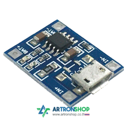 MicroUSB TP4056 1A Lipo Battery Charger Module