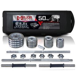 MD-1024 ดัมเบล ชุบโครเมี่ยม ชุด50Kg (2.5)