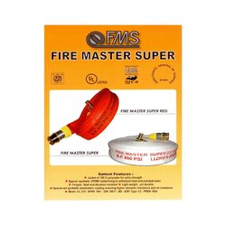 สายส่งน้ำดับเพลิง ยี่ห้อ FIRE MASTER SUPER (RED/WHITE)