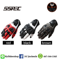 ถุงมือขับรถ ถุงมือขับรถมอเตอร์ไซค์ราคาถูก ถุงมือขับรถแข่ง ถุงมือขับรถบิ๊กไบค์ ถุงมือ SSPEC รุ่น SCG 7108