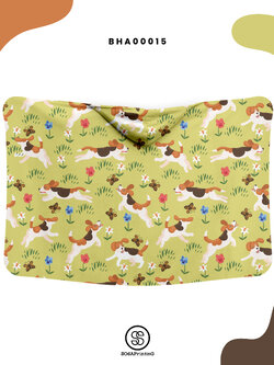 ผ้าห่มฮู้ด Blanket Hoodies Beagle in the Garden รหัส BHA00015 #SOdAblanketHoodies #SOdAhome