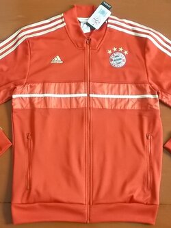 เสื้อฟุตบอล ทีมสโมสรบาเยิร์น มิวนิค ชุดเสื้อแจ็คเก็ต Anthem Jacket 2012/13 ใหม่ M-Size / BAYERN MUNICH Football Shirt Anthem Jacket Kit 2012/13 Jersey NEW M-Size