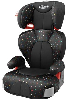 สินค้ามือ 1 บูสเตอร์ซีท Graco booster seat ลาย Polka Dot สีดำ