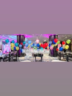 ลูกโป่ง ประดับภายในงาน ลูกโป่งตั้งเดี่ยว หลากสี 70 ลูก พร้อมตกแต่ง สามารถเปลี่ยนสีลูกโป่งได้