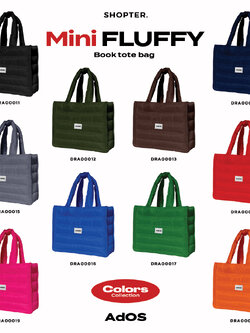 กระเป๋า Fluffy Mini Book Tote Bags Colors Collection รหัส DRA00011-DRA00032 #FluffyMiniBookToteBag #AdOS