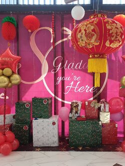 เสาลูกโป่ง เปิดงาน-เปิดตัวสินค้า แบบฟอยล์ พร้อมตกแต่ง สามารถเปลี่ยนสีลูกโป่ง/เปลี่ยนข้อความได้