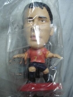 ตุ๊กตาโมเดลนักฟุตบอล ราอูล ทีมชาติสเปน โครินเธียน ไมโครสตาร์ - Series 8/2004 Red Base - MC1998 ใหม่ / RAUL SPAIN National Football Team Corinthian MicroStars Football Figure - Series 8/2004 Red Base - MC1998 NEW