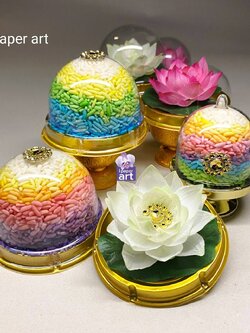 ข้าวดอกบัว | ชุดบูชาพระ พระแม่กวนอิม และเทวดาทุกพระองค์ สินค้าไทย งานปราณีต | หิ้งที่มีพื้นที่จำกัด
