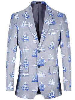 Pre-order เสื้อสูทชายแฟชั่น ลายกราฟฟิก สีสดใส ** เฉพาะเสื้อ**