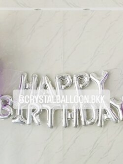 ลูกโป่ง วันเกิด ช่อฟอยล์หัวใจ ขนาด 18" ช่อ 7 ลูก 2 ช่อ พร้อม ฟอยล์ตัวอักษร Hppy Birthday ขนาด 16" 1 ชิ้น พร้อมตกแต่ง สามารถเปลี่ยนสีลูกโป่ง/เปลี่ยนข้อความ/เปลี่ยนสี-ฟอยล์ตัวอักษร/เปลี่ยนสี-ฟอยล์ตกแต่งได้