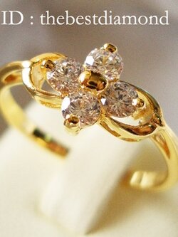 BR058 แหวนดอกไม้ น่ารักๆๆ เรียบร้อย ดูดี ใส่ติดนิิ้วได้ทุกวัน