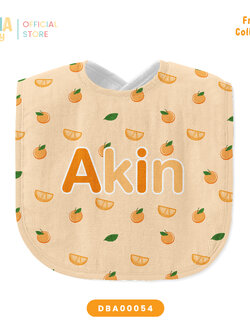 ผ้าซับน้ำลาย Baby Bib ลาย Orange 🍊 Fruity Collection รหัส DBA00054 #SOdAbaby #BabyBib