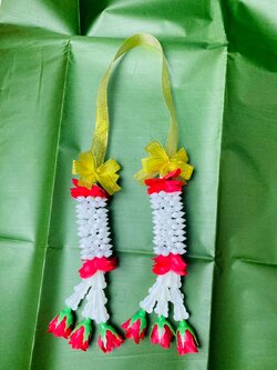 พวงมาลัย ดอกรัก ดอกกุหลาบสีแดง RKL0003